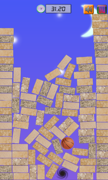 Brick braking game - Gameplay image of android game