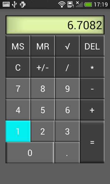 Simple calculator - Image screenshot of android app