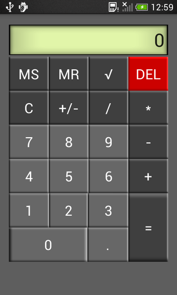 Simple calculator - Image screenshot of android app