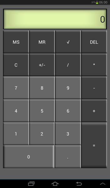 Simple calculator - عکس برنامه موبایلی اندروید