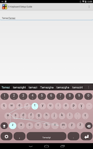Tamazight Keyboard plugin - Image screenshot of android app