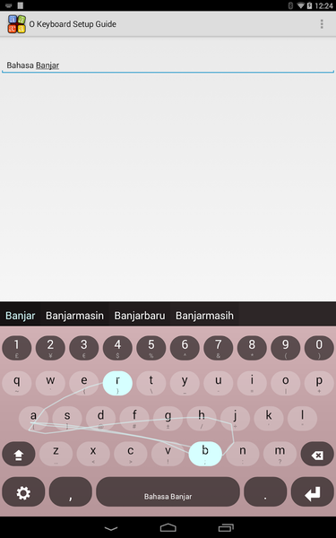 Banjar Keyboard plugin - Image screenshot of android app