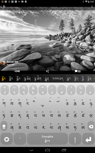 Tibetan Keyboard plugin - Image screenshot of android app