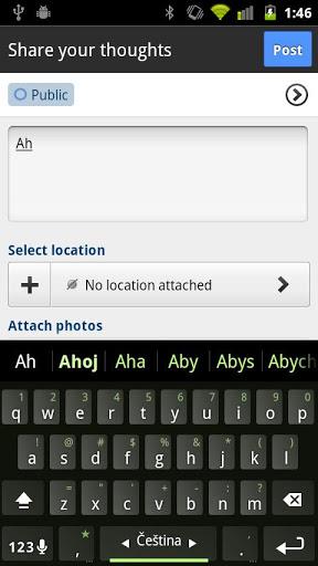Czech Keyboard Plugin - Image screenshot of android app