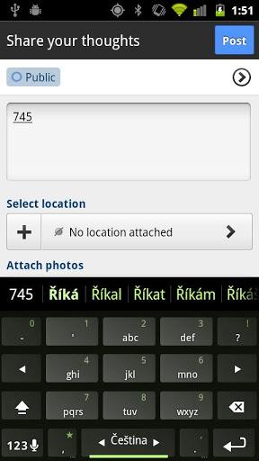 Czech Keyboard Plugin - Image screenshot of android app