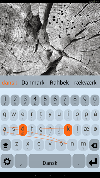 Danish Keyboard Plugin - عکس برنامه موبایلی اندروید