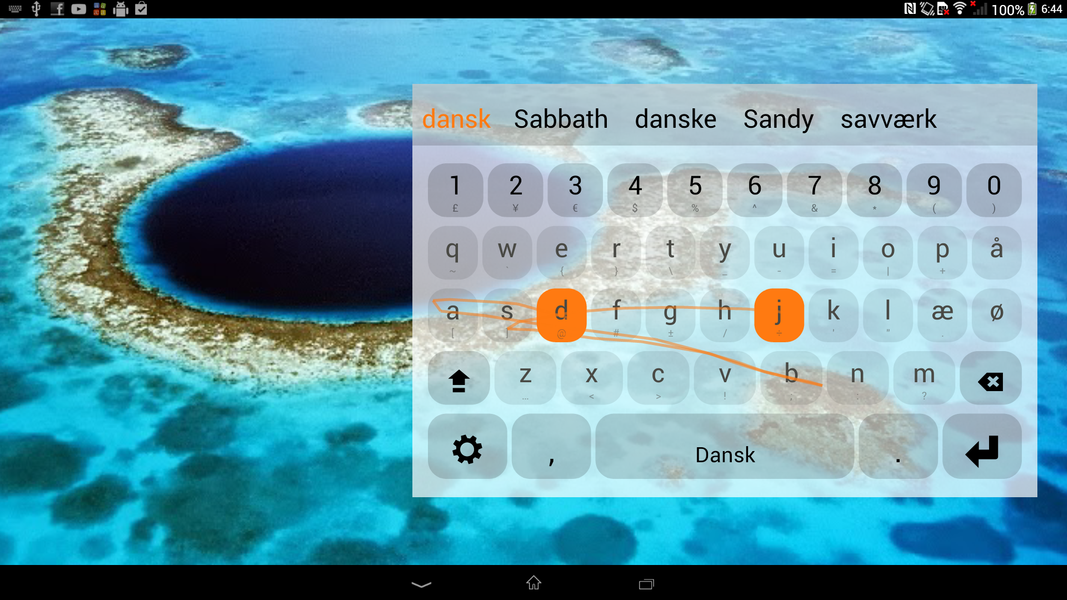 Danish Keyboard Plugin - عکس برنامه موبایلی اندروید