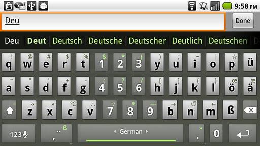 German Keyboard plugin - عکس برنامه موبایلی اندروید