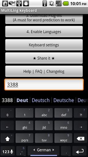 German Keyboard plugin - Image screenshot of android app