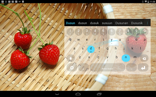 Dusun Keyboard plugin - Image screenshot of android app