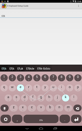 Efik Keyboard plugin - Image screenshot of android app