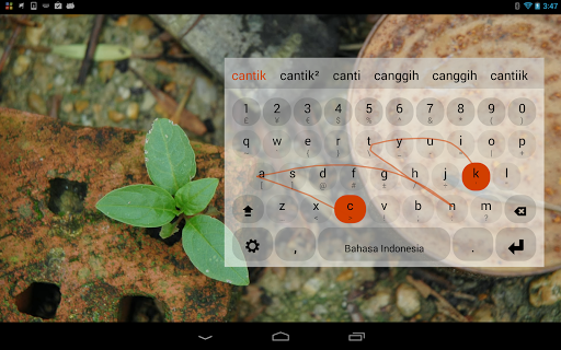 Indonesian Keyboard Plugin - Image screenshot of android app