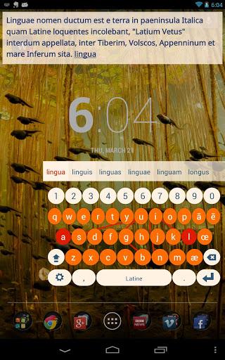 Latin Keyboard Plugin - Image screenshot of android app