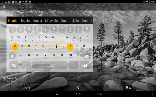 Lingala Keyboard plugin - Image screenshot of android app