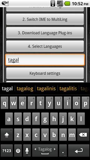 Tagalog Keyboard Plugin - Image screenshot of android app