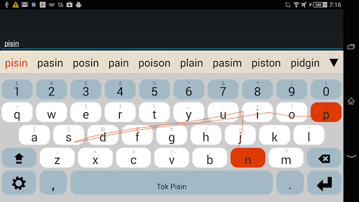 Tok Pisin Keyboard Plugin - عکس برنامه موبایلی اندروید