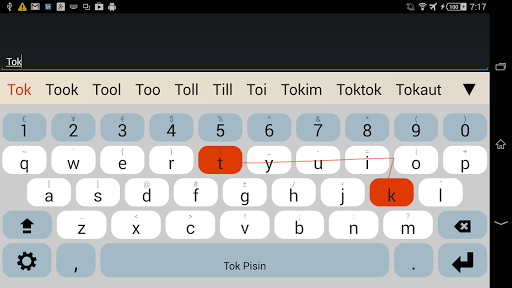 Tok Pisin Keyboard Plugin - عکس برنامه موبایلی اندروید