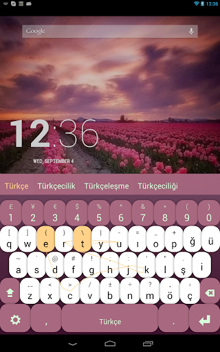 Turkish Keyboard Plugin - عکس برنامه موبایلی اندروید