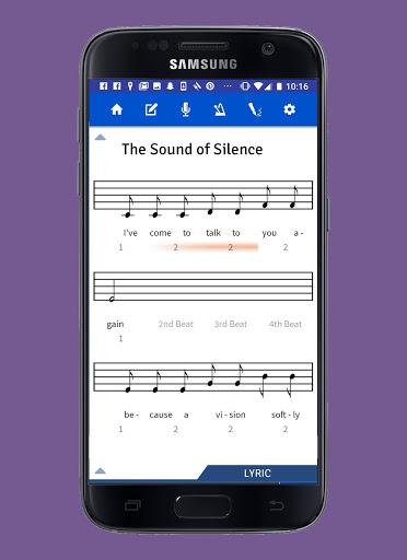 Lyric Notepad - Song Writing - Image screenshot of android app