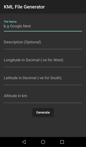KML File Generator - عکس برنامه موبایلی اندروید