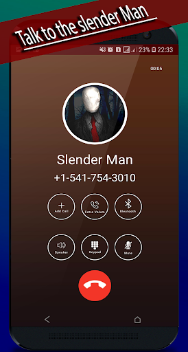 slender Man's video call - عکس بازی موبایلی اندروید