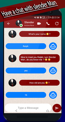 slender Man's video call - Gameplay image of android game