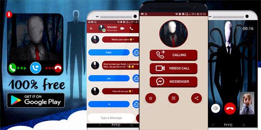 slender Man's video call - Gameplay image of android game