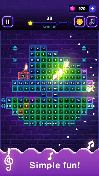 Brick Breaker Music : Amazing - Gameplay image of android game
