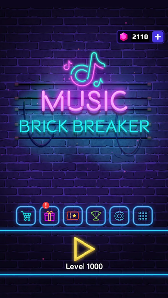 Brick Breaker Music : Amazing - عکس بازی موبایلی اندروید