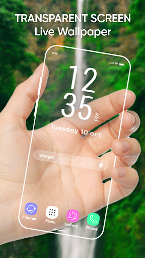 Transparent Screen Live Wallpaper : Free Wallpaper - عکس برنامه موبایلی اندروید