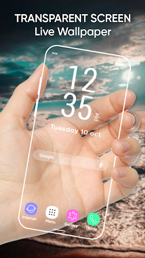 Transparent Screen Live Wallpaper : Free Wallpaper - عکس برنامه موبایلی اندروید