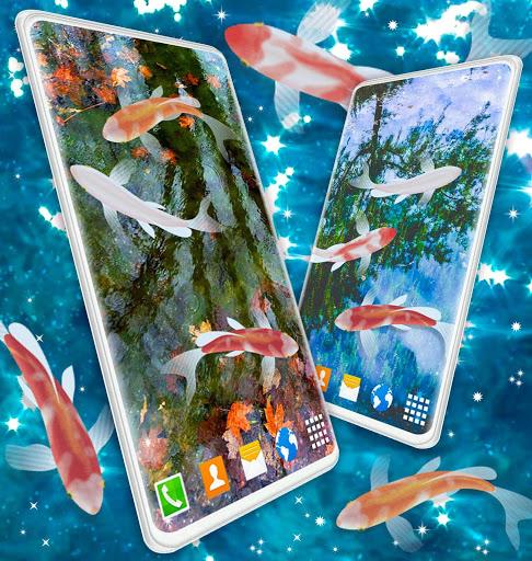 Fish ۴K HD Koi Live Pond ۳D - عکس برنامه موبایلی اندروید