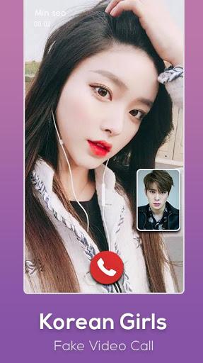 Korean Girls Video Call Prank - Image screenshot of android app