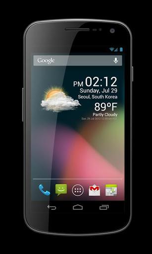 Weather Clock Widget - Image screenshot of android app