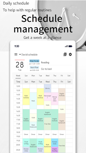 Daily Schedule -easy timetable - Image screenshot of android app