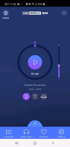 KBS WORLD Radio On-Air - Image screenshot of android app