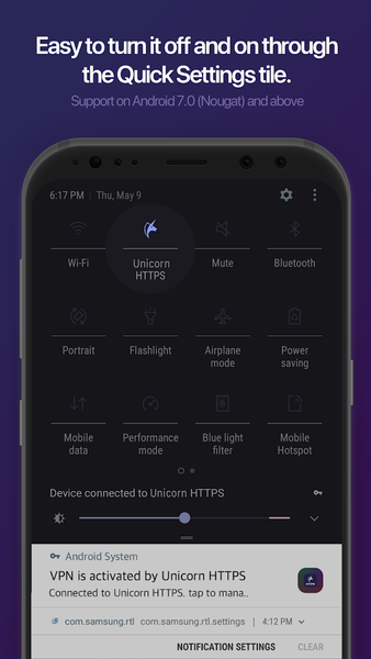 Unicorn HTTPS:Secure & Fast - عکس برنامه موبایلی اندروید