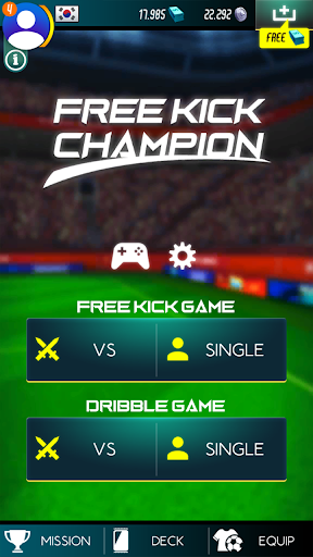 Freekick Champion - Gameplay image of android game