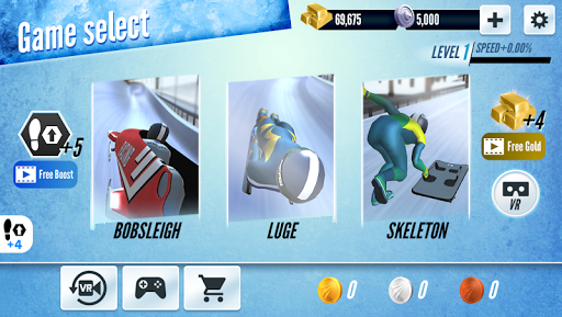 Sleigh Champion  Winter sports - Gameplay image of android game