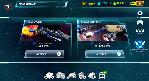Starship battle - Gameplay image of android game