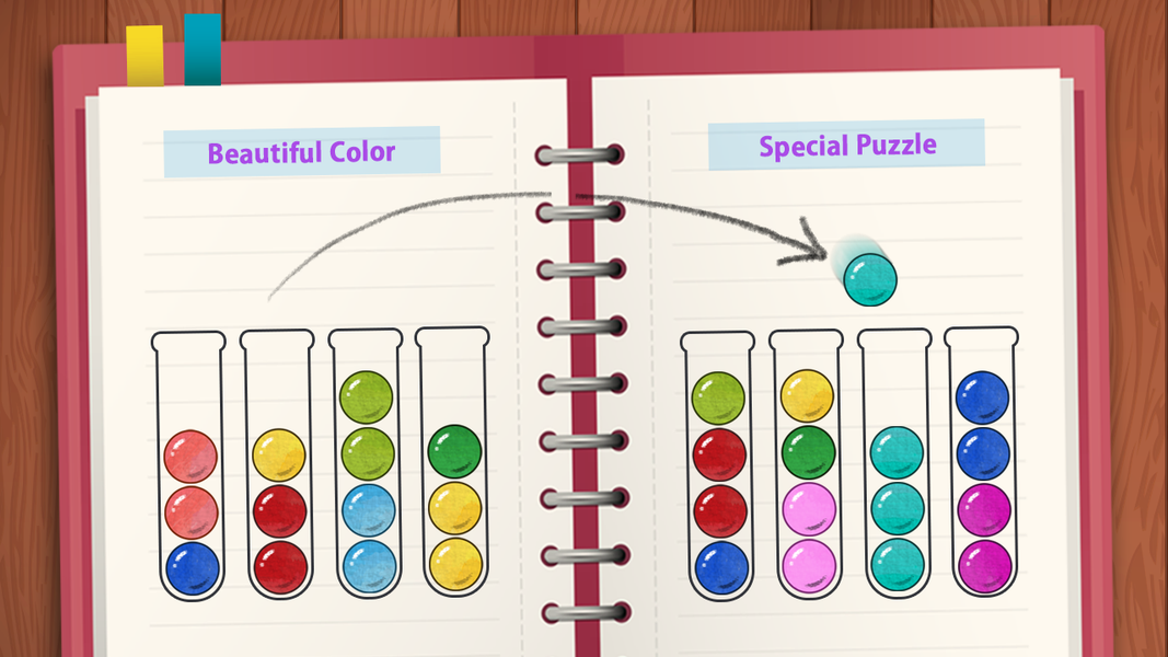 Ball Sort Puzzle : IQ TEST - Gameplay image of android game