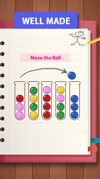 Ball Sort Puzzle : IQ TEST - Gameplay image of android game