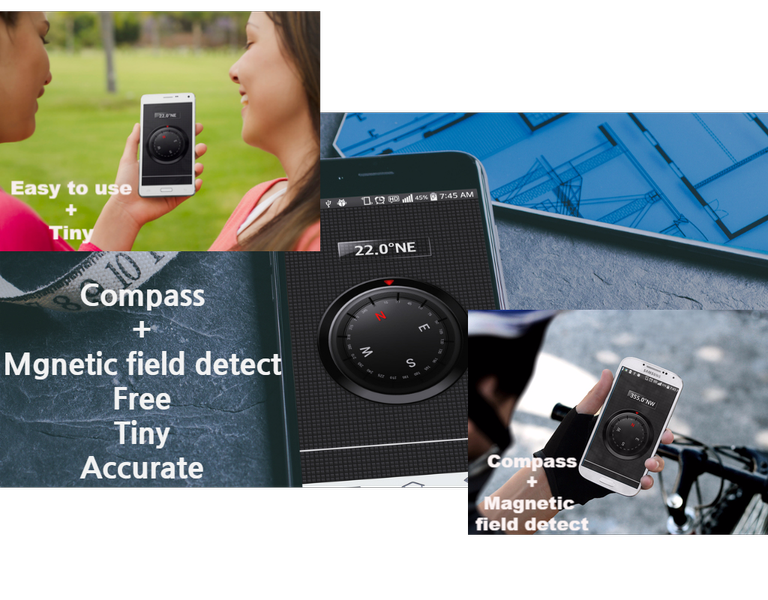 Compass: accurate, simple - عکس برنامه موبایلی اندروید
