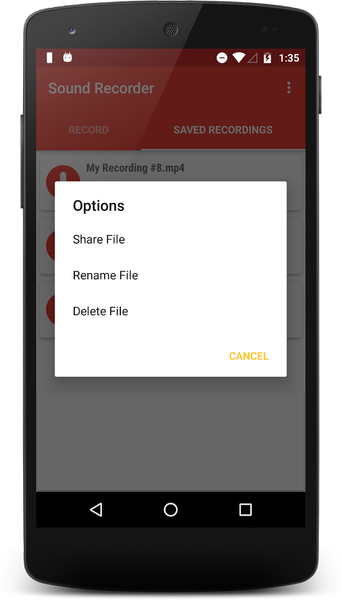 Sound Recorder - عکس برنامه موبایلی اندروید