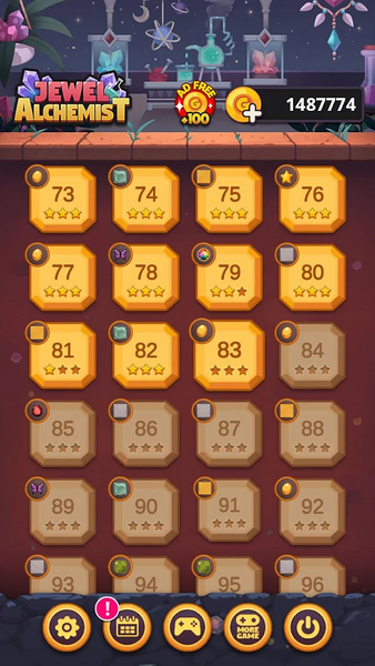 Jewel Alchemist : Match 3 - Gameplay image of android game
