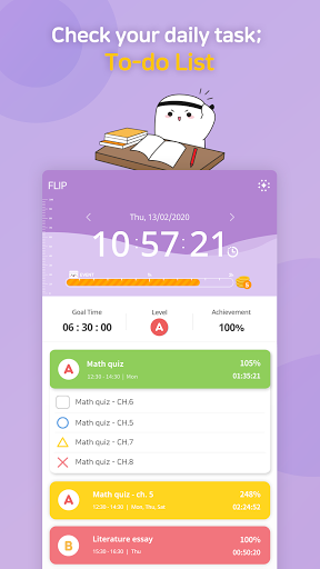 FLIP - Focus Timer for Study - عکس برنامه موبایلی اندروید