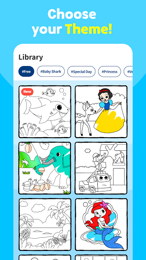 Baby Shark Coloring Book - عکس برنامه موبایلی اندروید