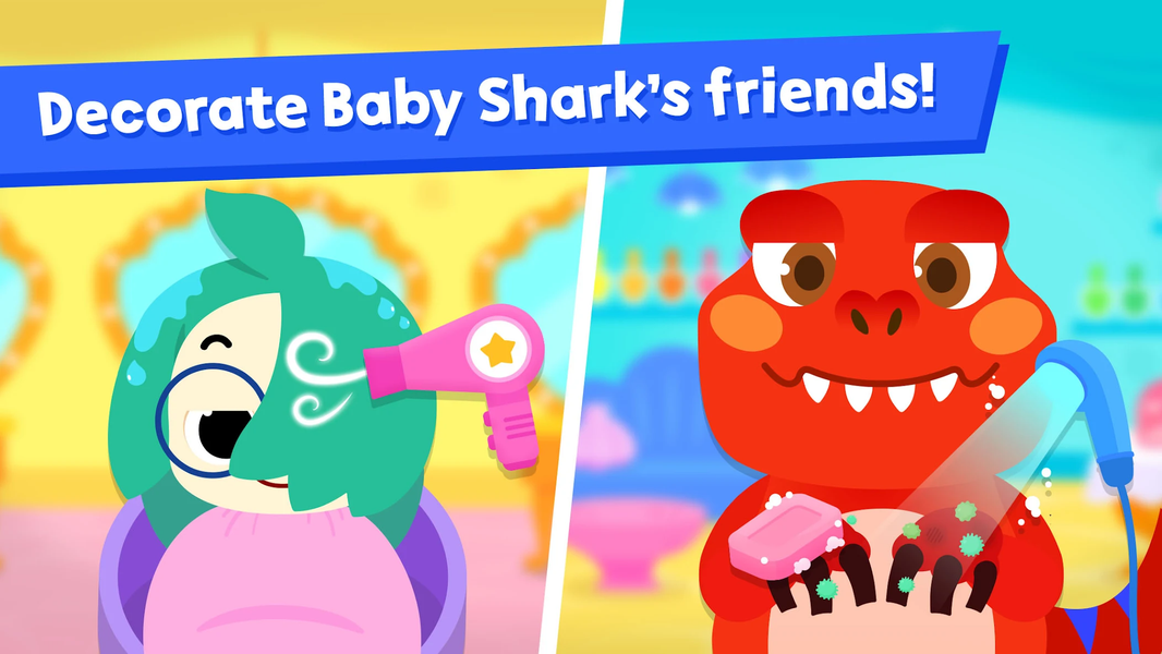 Baby Shark Makeover Game: Kids - عکس بازی موبایلی اندروید