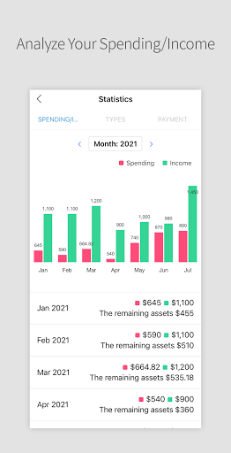 DAILY POCKET - Budget Manager - عکس برنامه موبایلی اندروید