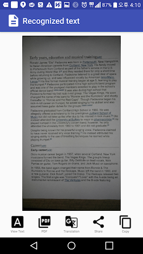 Text Scanner - Text Recognitio - عکس برنامه موبایلی اندروید